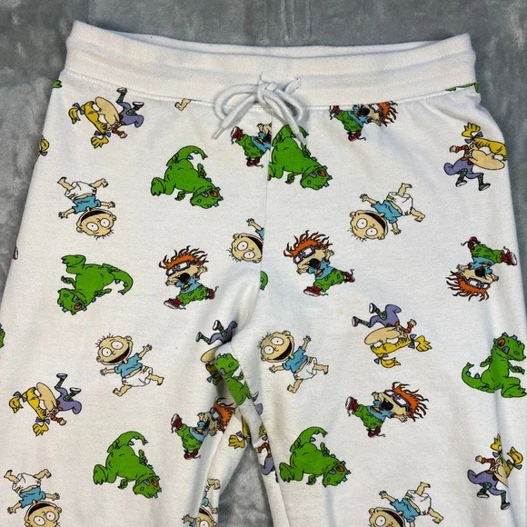 Nickelodeon Rugrats All Over Print Pajama Sweatpants Joggers White Size M - Picture 3 of 15